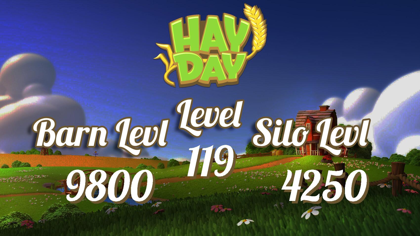 Level 119 | Barn Storage 9800 | Silo Storage 4250 | Coins 10M+ | Diamonds 384 | Android & iOS -- Instant Delivery.