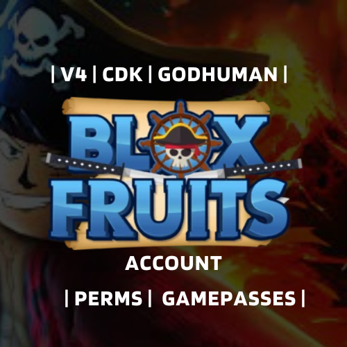 [Blox Fruits] Max Level + Dark Blade V2+ Shark + Angel V4 FULL GEAR + 12 Perms + All Gamepasses Except Dark Blade + 11 Fruit Storage + Good Fruits