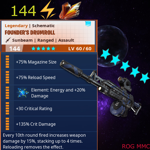 10x Supercharged Drumrolls pl144 (Energy Element) PC, Ps4, Xbox - Fortnite Save the world
