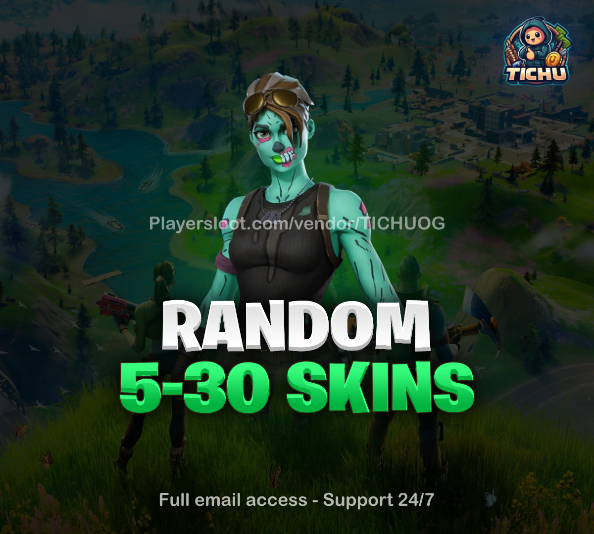🎲 Random 5-30 Skins Account ✨Full Email Access