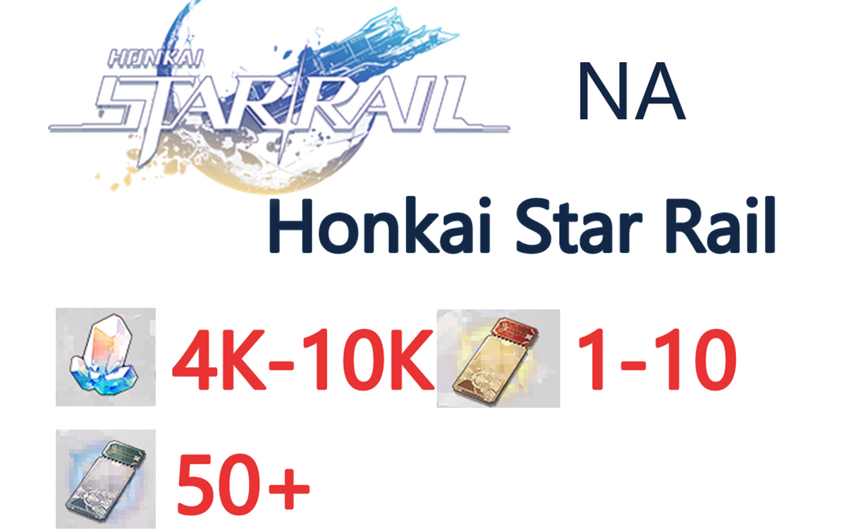 100+ Draws! 【4000+ Stellar Jade & 50+ Star Rail Passes】 - [NA Server]