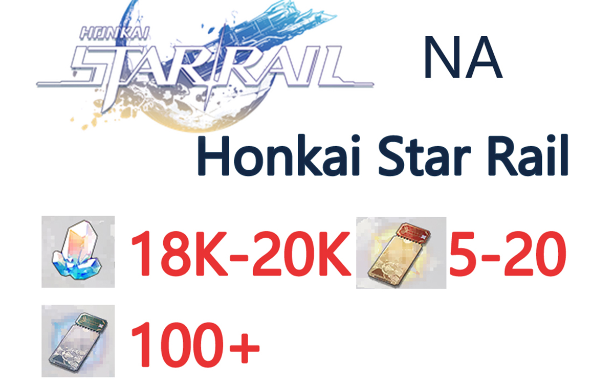 250+ Draws! 【18000+ Stellar Jade & 100+ Star Rail Passes】 - [NA Server]