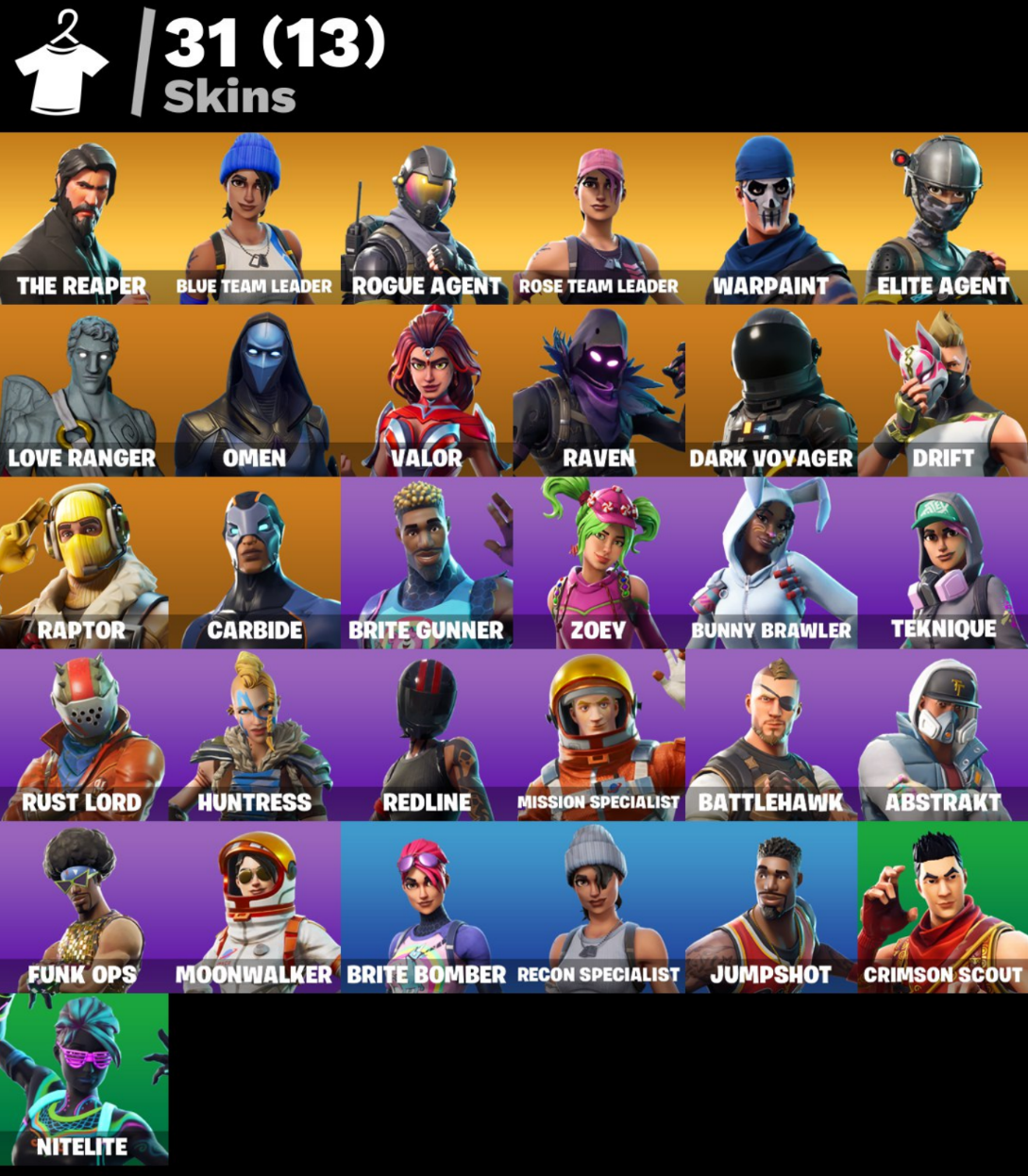 ⛏️ 31 SKINS Aerial Assault One | The Reaper | OG STW + 1250 V-Bucks ⚡PC/PSN/XBOX 📨 Full Email Access