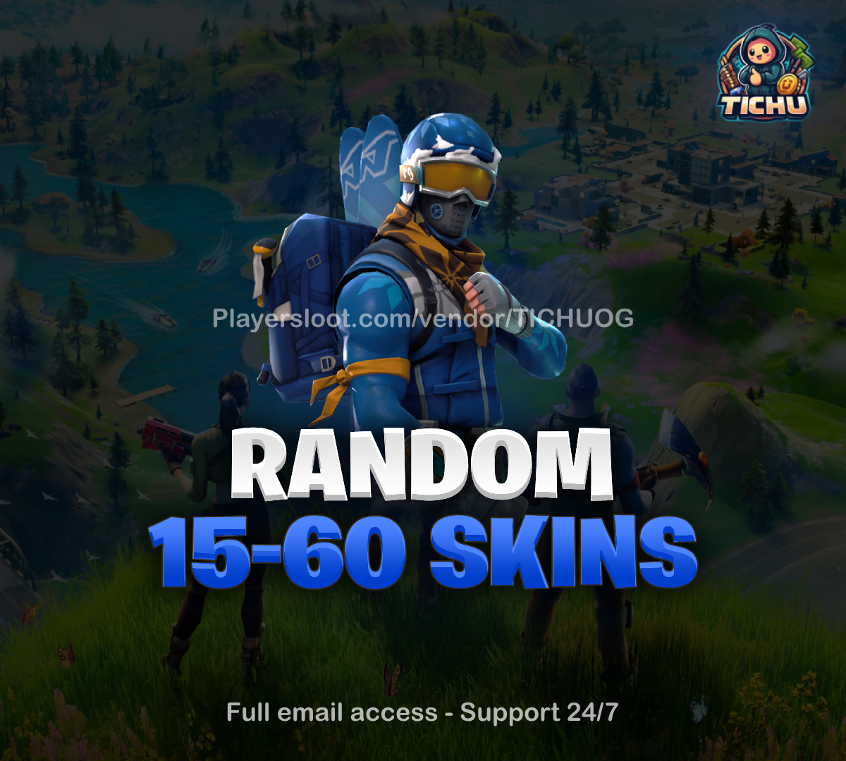 🎲 Random 15-60 Skins Account ✨Full Email Access