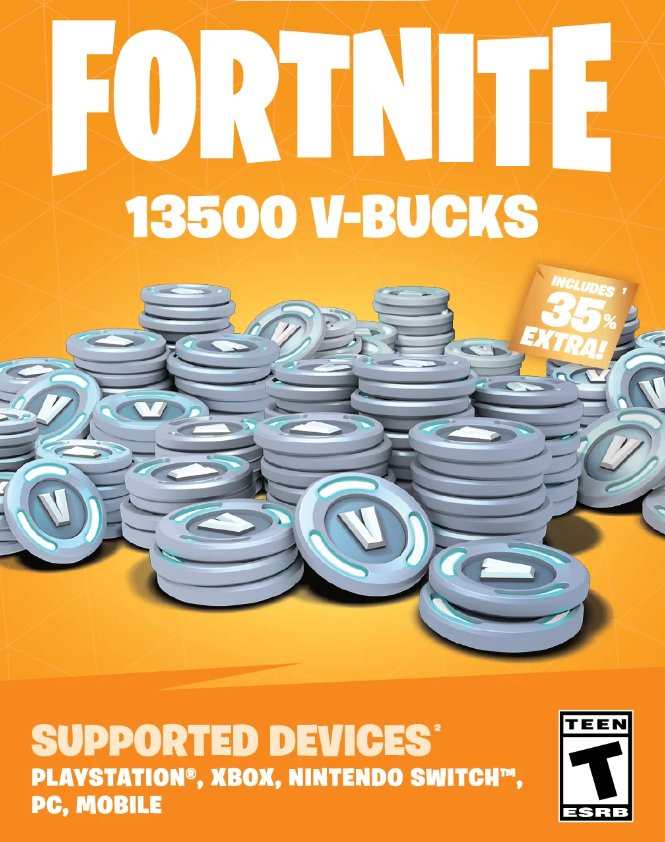 PC/PSN/XBOX 📀 13,500 V-Bucks (In your account - Top Up) - Details in description