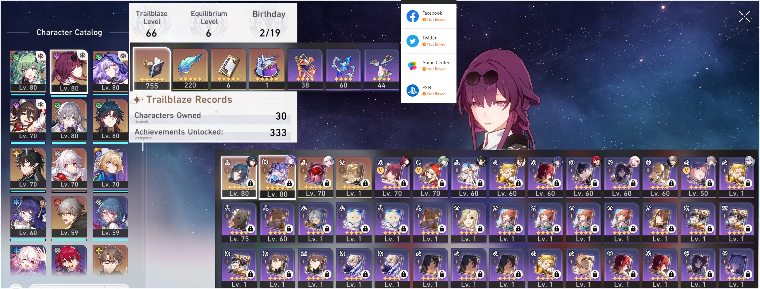 Huo Huo Kafka Black Swan SIG Bronya Blade SIG Dan Heng Il Clara Welt AR66