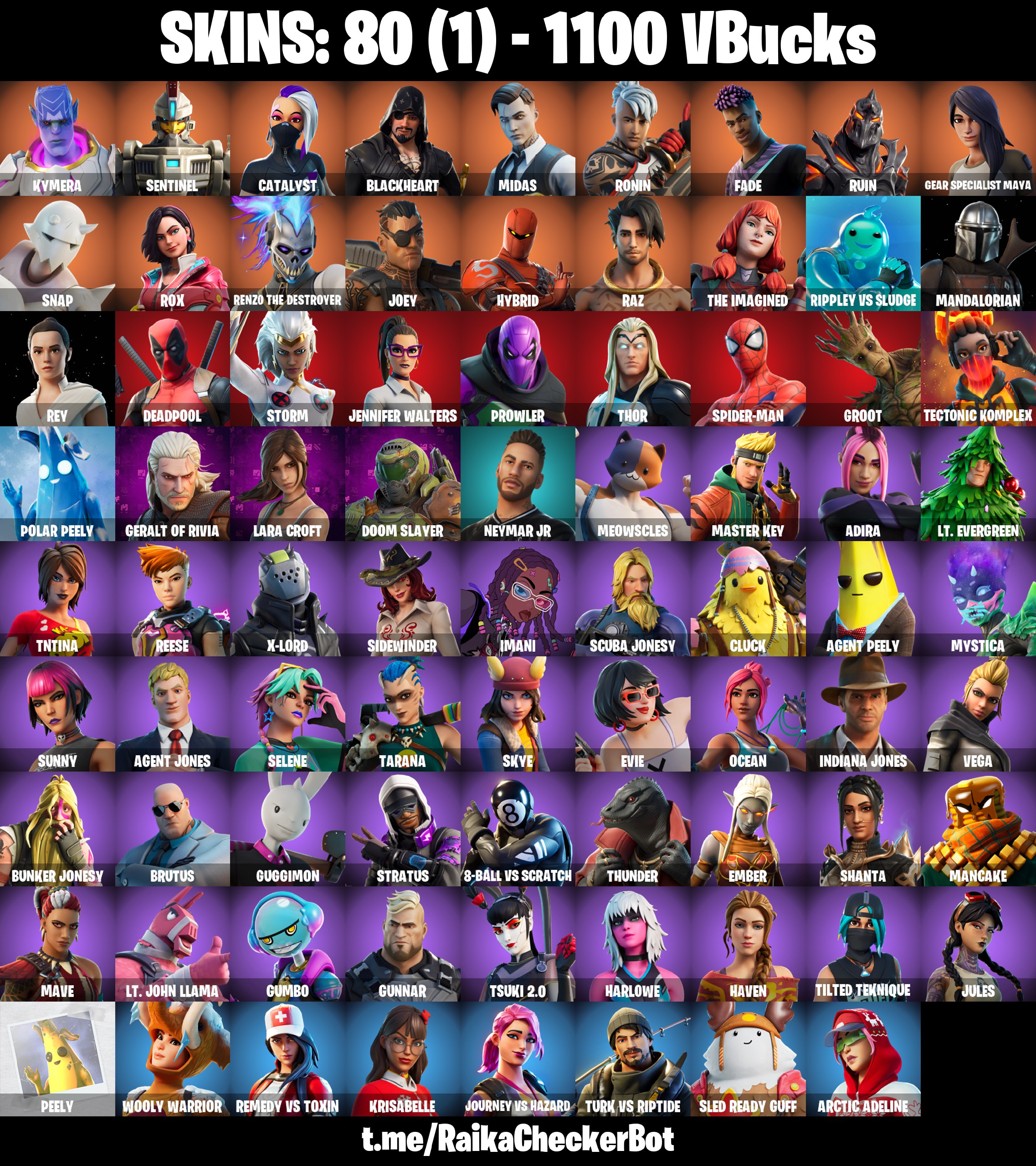 [PC/PSN/XBOX] 80 SKINS 🔥 NEYMAR 🔥 MYSTICA 🔥 BLACKHEART