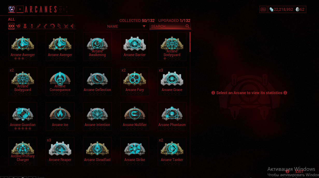 MR 24 ✅ 22M Credit - 62 Platinum ✅ 50x Arcane - 18x Riven - 13x Prime Mod