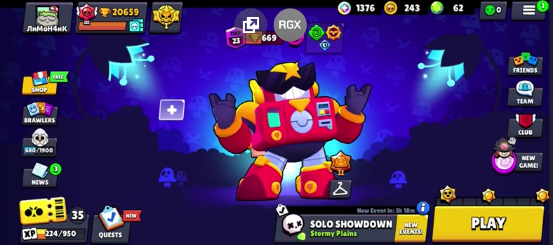 55 Brawler - 20659 CUP - 39 Skin ✅ 1x 10 LvL - 20x 9 LvL ✅ Guard Rico, Trixie Colette, Angelo, Amber, Charlie, Mico