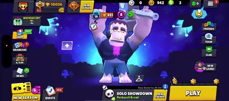 33 Brawler - 10036 CUP - 12 Skin ✅ 4x 9 LvL ✅ Edgar, Squeak, Ruffs